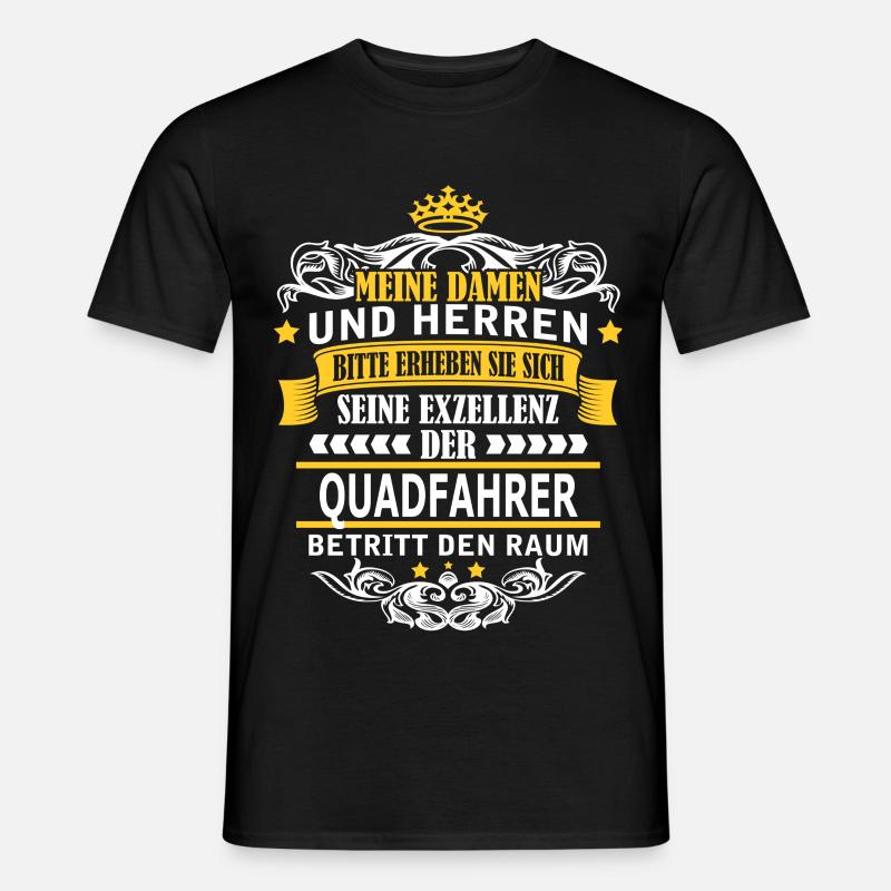 QUADFAHRER - Männer T-Shirt - Schwarz