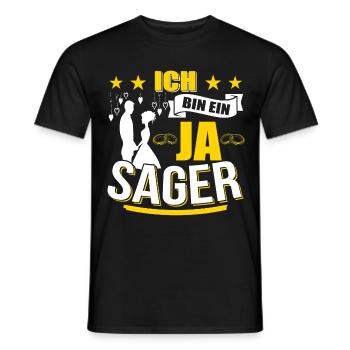 Ich bin ein JA sager - Männer T-Shirt - Schwarz - Vorne - AI Model Male 178 light (178cm)