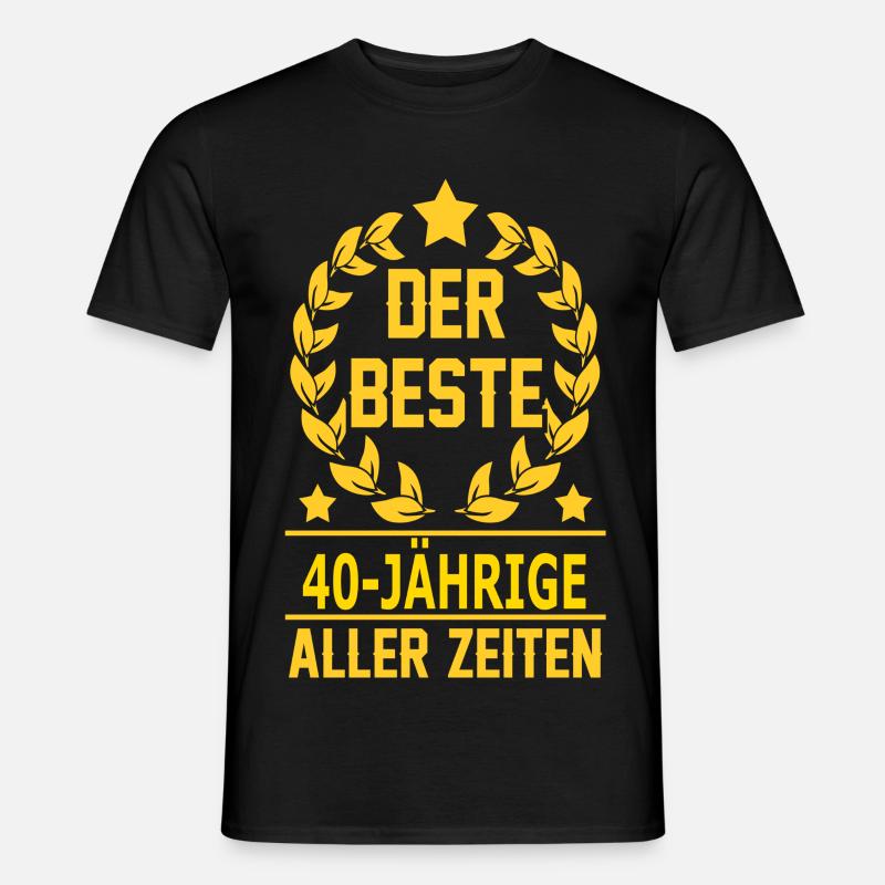 40-JÄHRIGE - Männer T-Shirt - Schwarz