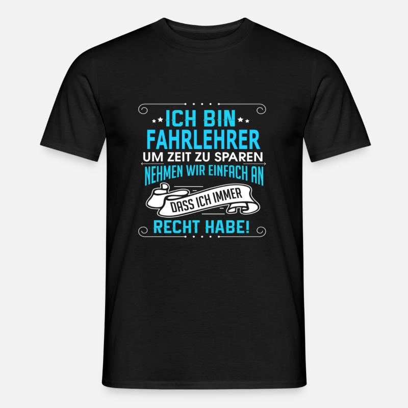 FAHRLEHRER - Männer T-Shirt - Schwarz