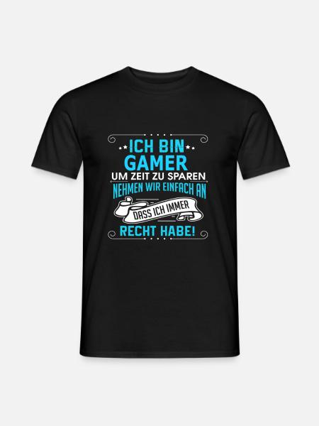 GAMER - Männer T-Shirt - Schwarz