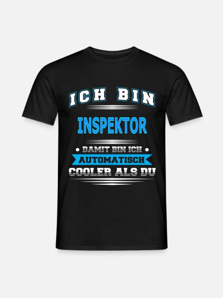 INSPEKTOR - Männer T-Shirt - Schwarz