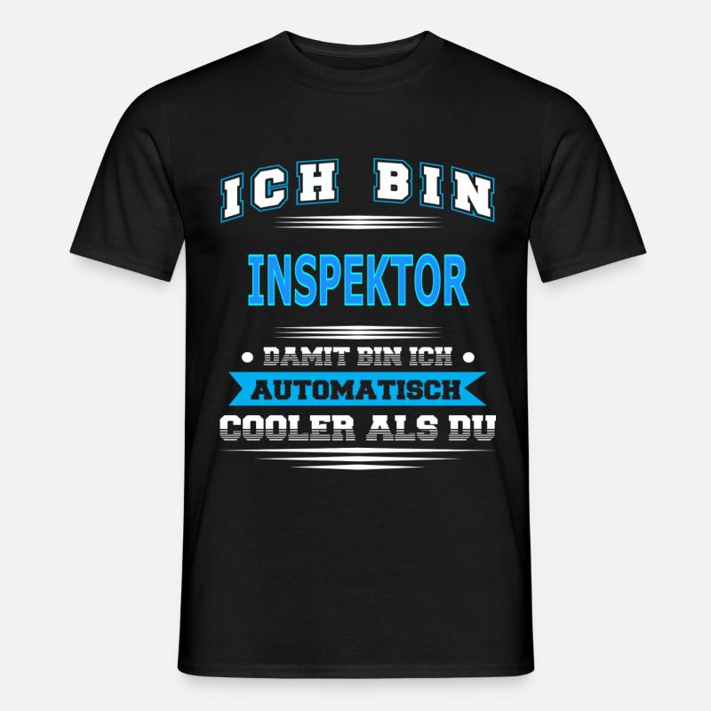 INSPEKTOR - Männer T-Shirt - Schwarz