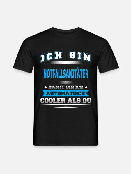 NOTFALLSANITÄTER - Männer T-Shirt - Schwarz