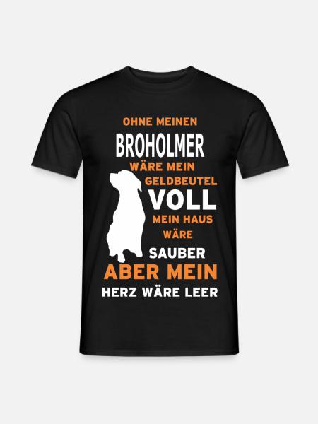 BROHOLMER - Männer T-Shirt - Schwarz