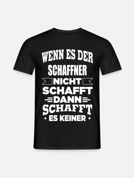 SCHAFFNER - Männer T-Shirt - Schwarz