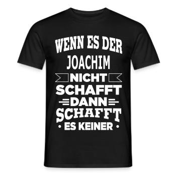 JOACHIM - Männer T-Shirt - Schwarz - Vorne - AI Model Male 178 light (178cm)
