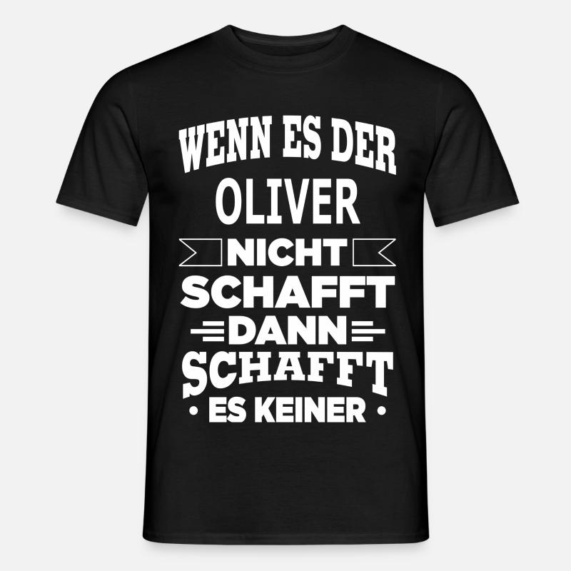 OLIVER - Männer T-Shirt - Schwarz