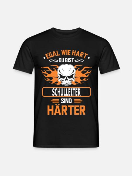 SCHULLEITER - Männer T-Shirt - Schwarz