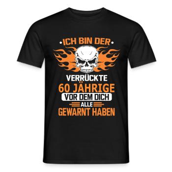 60 JÄHRIGE - Männer T-Shirt - Schwarz - Vorne - AI Model Male 178 light (178cm)