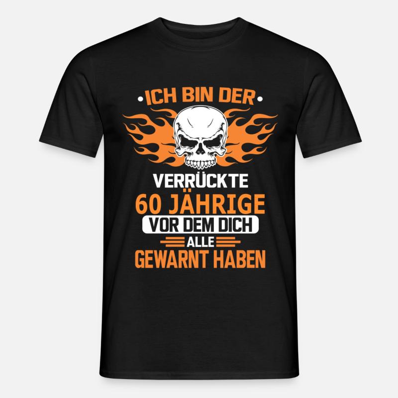 60 JÄHRIGE - Männer T-Shirt - Schwarz