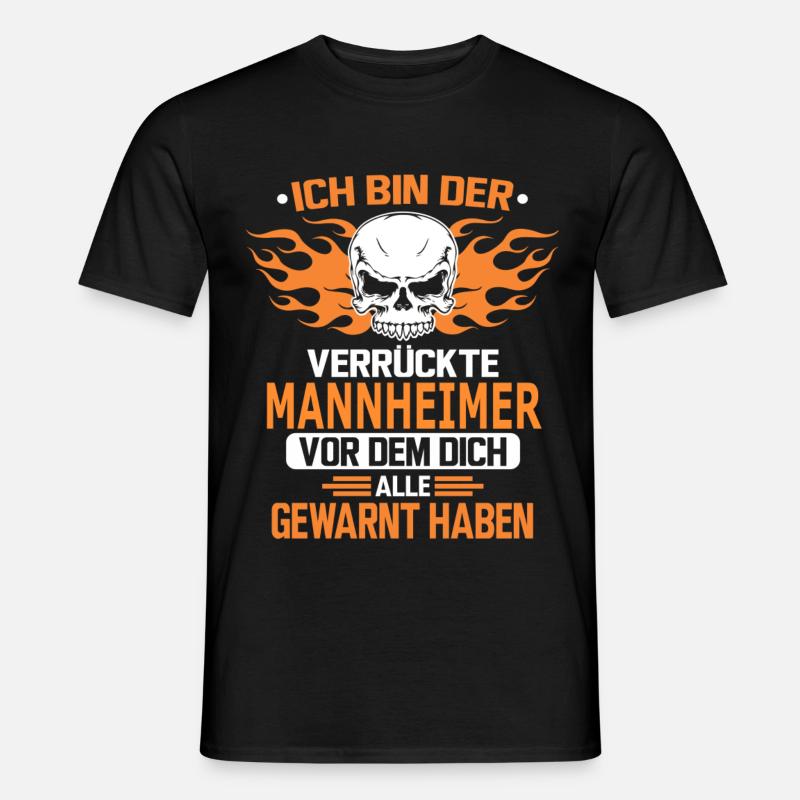 MANNHEIMER - Männer T-Shirt - Schwarz