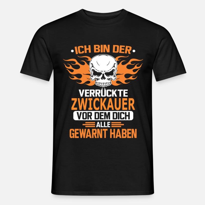 ZWICKAUER - Männer T-Shirt - Schwarz
