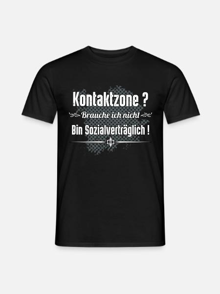 Kontaktzone - Männer T-Shirt - Schwarz