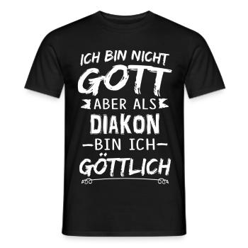 DIAKON - Männer T-Shirt - Schwarz - Vorne - AI Model Male 178 light (178cm)