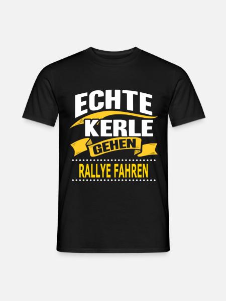 RALLYE FAHREN - Männer T-Shirt - Schwarz