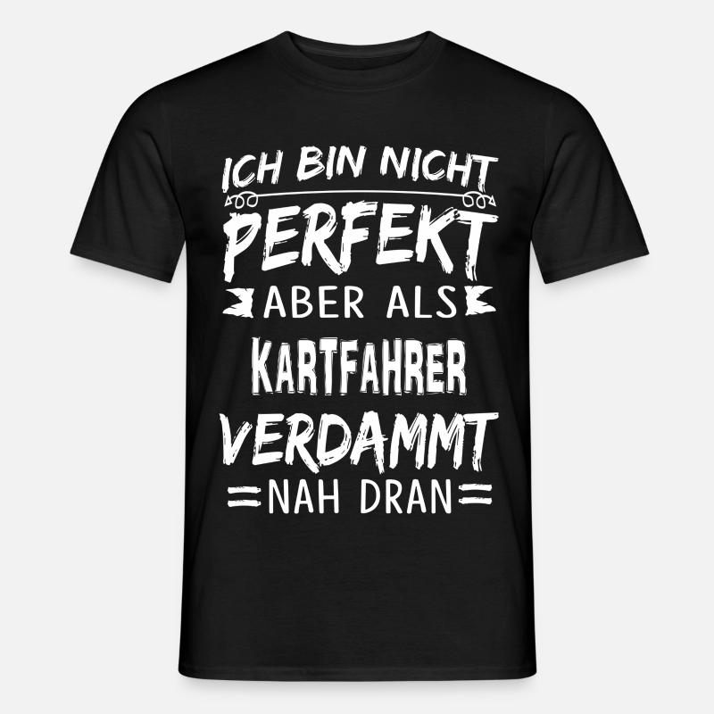 KARTFAHRER - Männer T-Shirt - Schwarz
