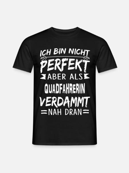 QUADFAHRERIN - Männer T-Shirt - Schwarz