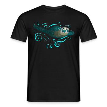 Wasserschildkröte - T-shirt homme - noir - Devant - AI Model Male 178 light (178cm)