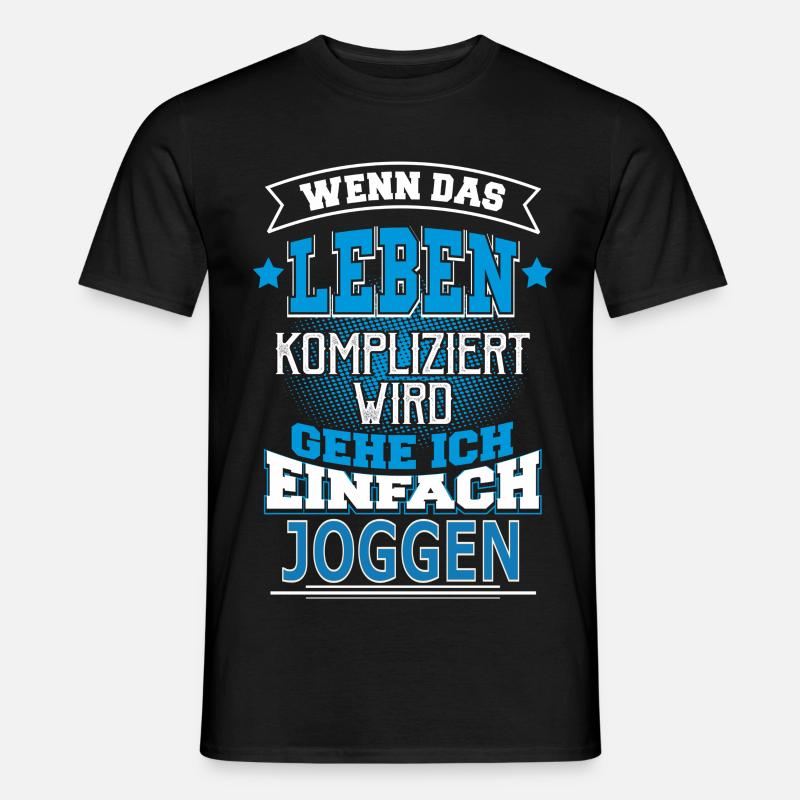 JOGGEN - Männer T-Shirt - Schwarz