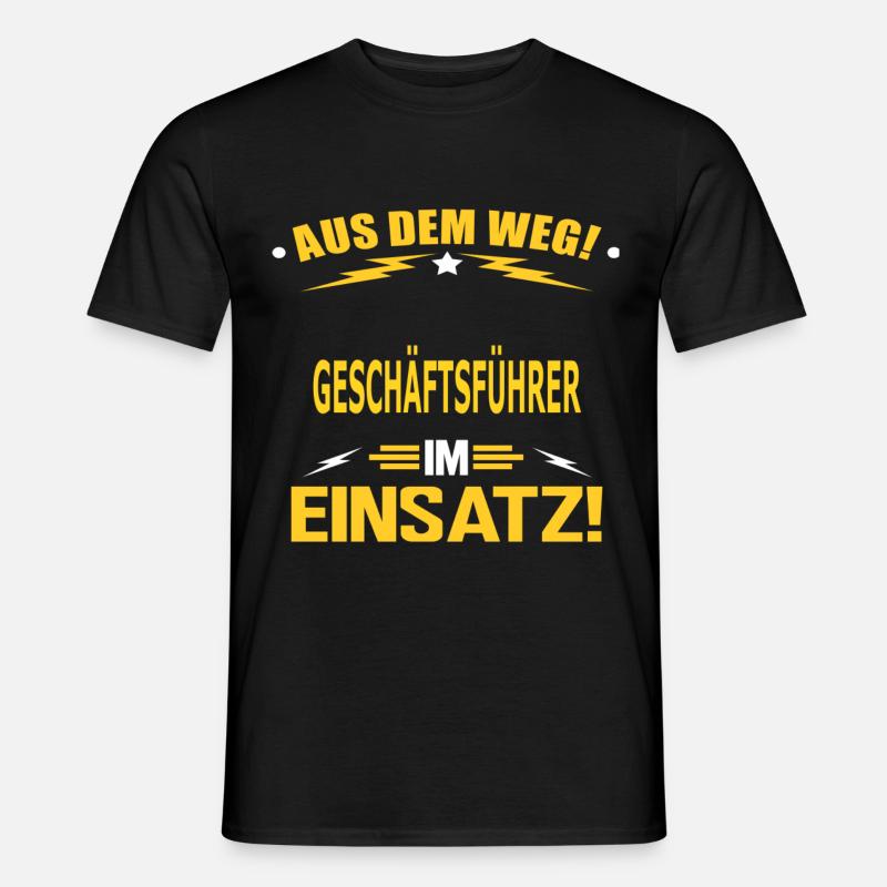 GESCHÄFTSFÜHRER - Männer T-Shirt - Schwarz