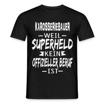 KAROSSERIEBAUER - Männer T-Shirt - Schwarz - Vorne - AI Model Male 178 light (178cm)