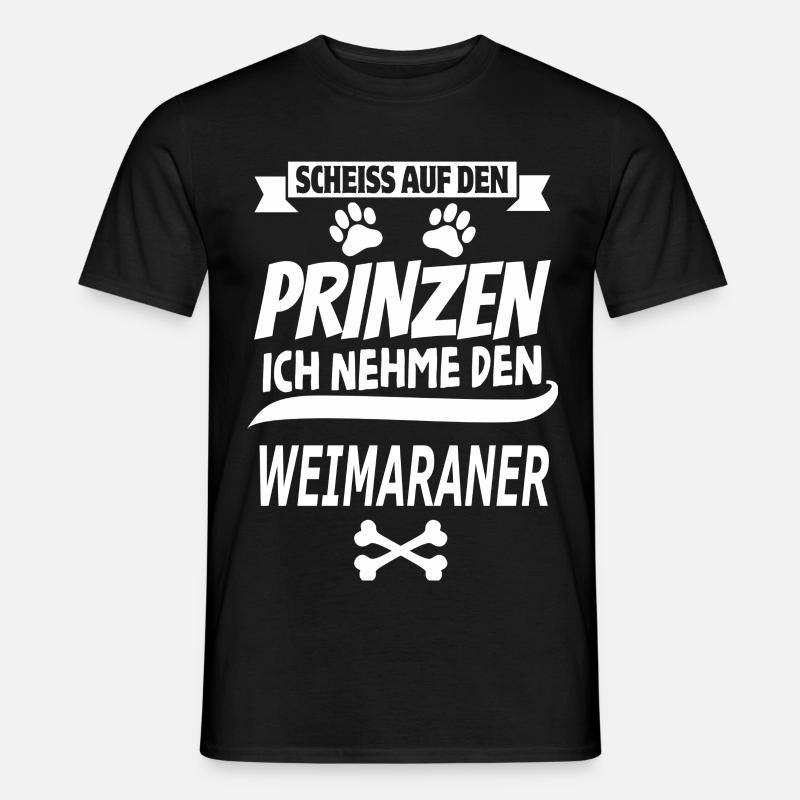 WEIMARANER - Männer T-Shirt - Schwarz