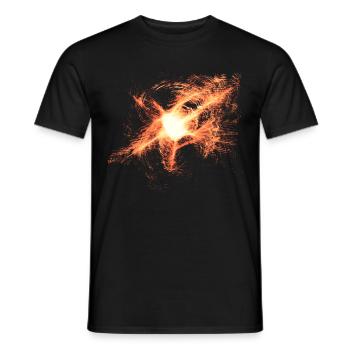 Explosion - Männer T-Shirt - Schwarz - Vorne - AI Model Male 178 light (178cm)