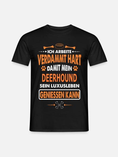 DEERHOUND - Männer T-Shirt - Schwarz
