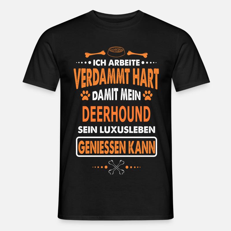 DEERHOUND - Männer T-Shirt - Schwarz