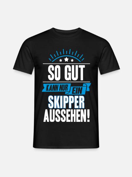 SKIPPER - Männer T-Shirt - Schwarz
