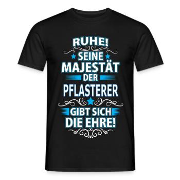 PFLASTERER - Männer T-Shirt - Schwarz - Vorne - AI Model Male 178 light (178cm)