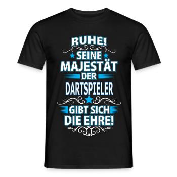 DARTSPIELER - Männer T-Shirt - Schwarz - Vorne - AI Model Male 178 light (178cm)