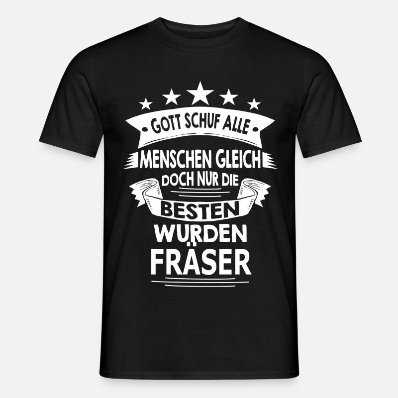 FRÄSER - Männer T-Shirt - Schwarz