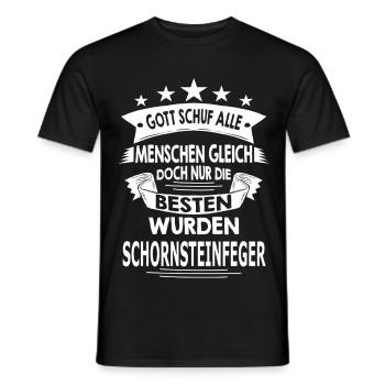 SCHORNSTEINFEGER - Männer T-Shirt - Schwarz - Vorne - AI Model Male 178 light (178cm)