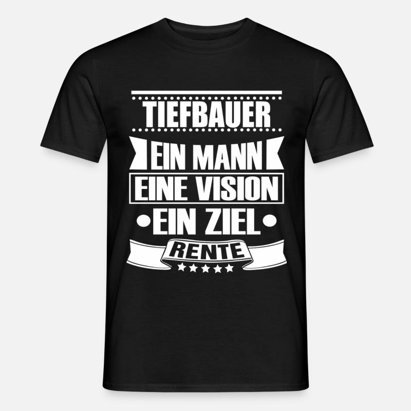 TIEFBAUER - Männer T-Shirt - Schwarz