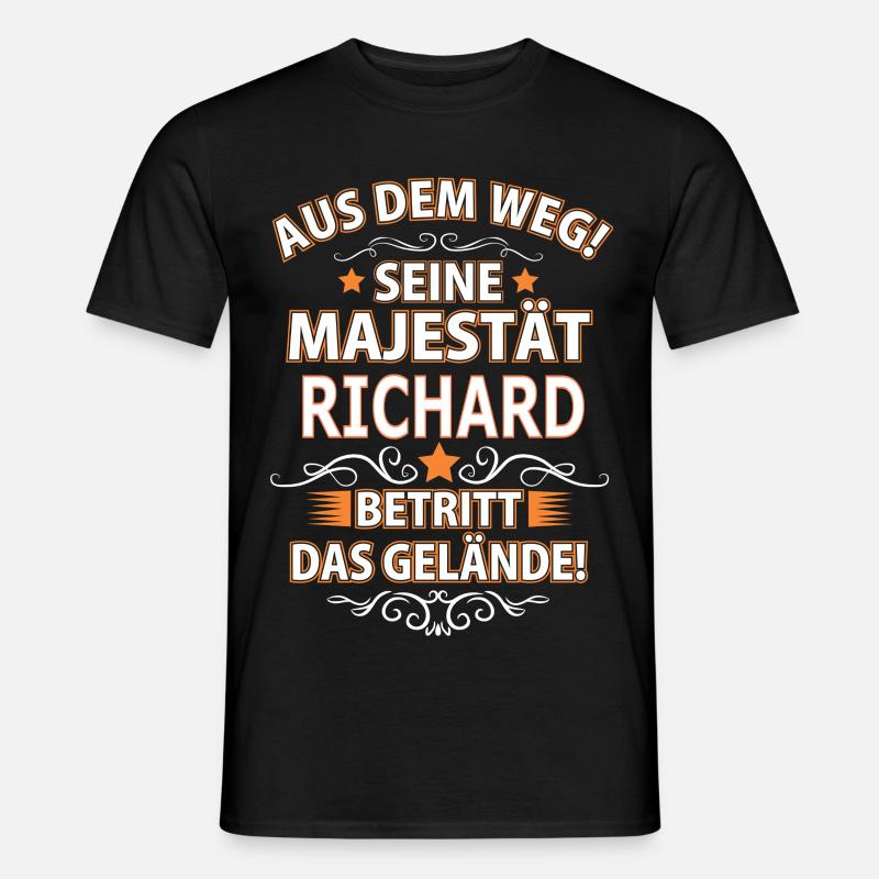 RICHARD - Männer T-Shirt - Schwarz