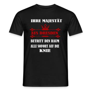 Seine Majestät Aus Dresden - Männer T-Shirt - Schwarz - Vorne - AI Model Male 178 light (178cm)