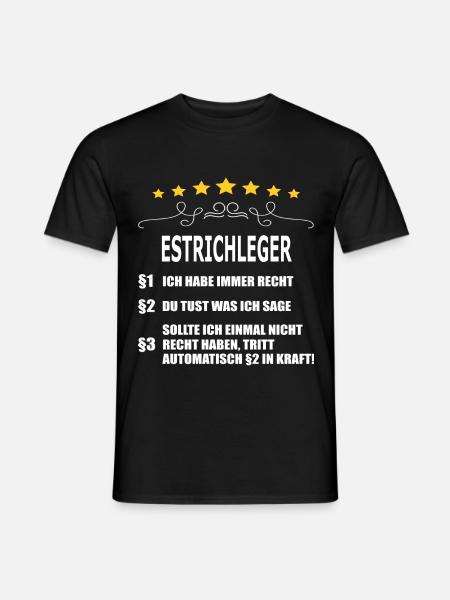 ESTRICHLEGER - Männer T-Shirt - Schwarz