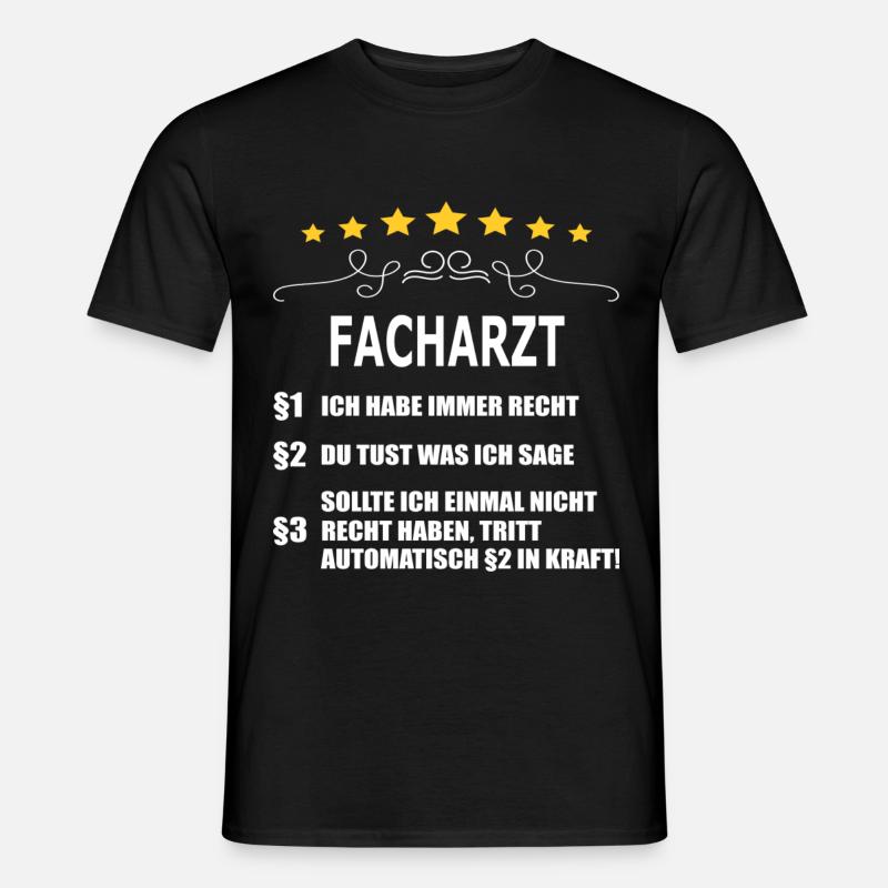 FACHARZT - Männer T-Shirt - Schwarz