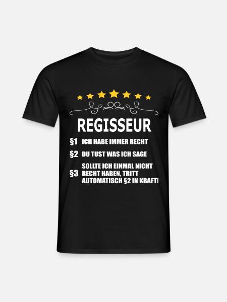REGISSEUR - Männer T-Shirt - Schwarz