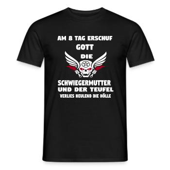 Schwiegermutte - Männer T-Shirt - Schwarz - Vorne - AI Model Male 178 light (178cm)