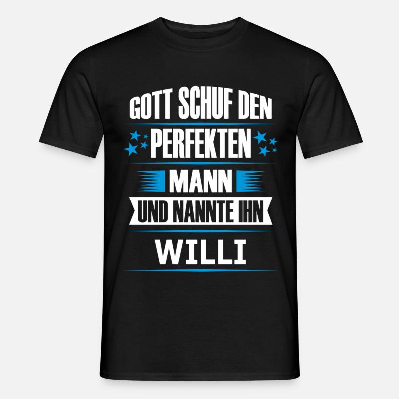 WILLI - Männer T-Shirt - Schwarz