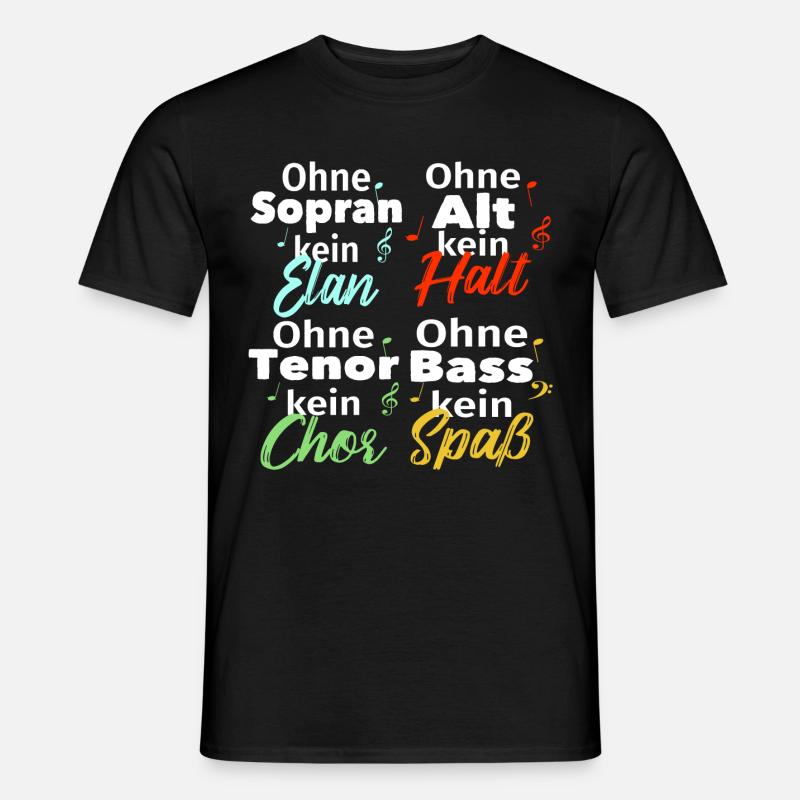 Chor Shirt - Männer T-Shirt - Schwarz