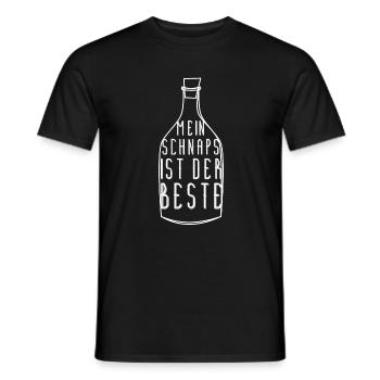 Mein Schnaps ist besser - Männer T-Shirt - Schwarz - Vorne - AI Model Male 178 light (178cm)