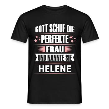 HELENE - Männer T-Shirt - Schwarz - Vorne - AI Model Male 178 light (178cm)