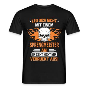 SPRENGMEISTER - Männer T-Shirt - Schwarz - Vorne - AI Model Male 178 light (178cm)