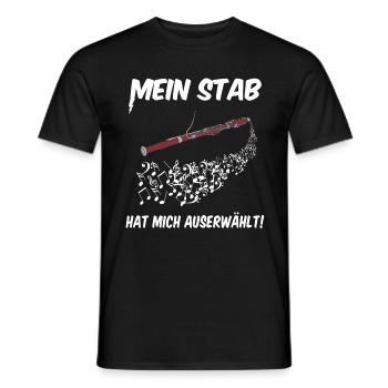 Fagott - auserwählt - Männer T-Shirt - Schwarz - Vorne - AI Model Male 178 light (178cm)