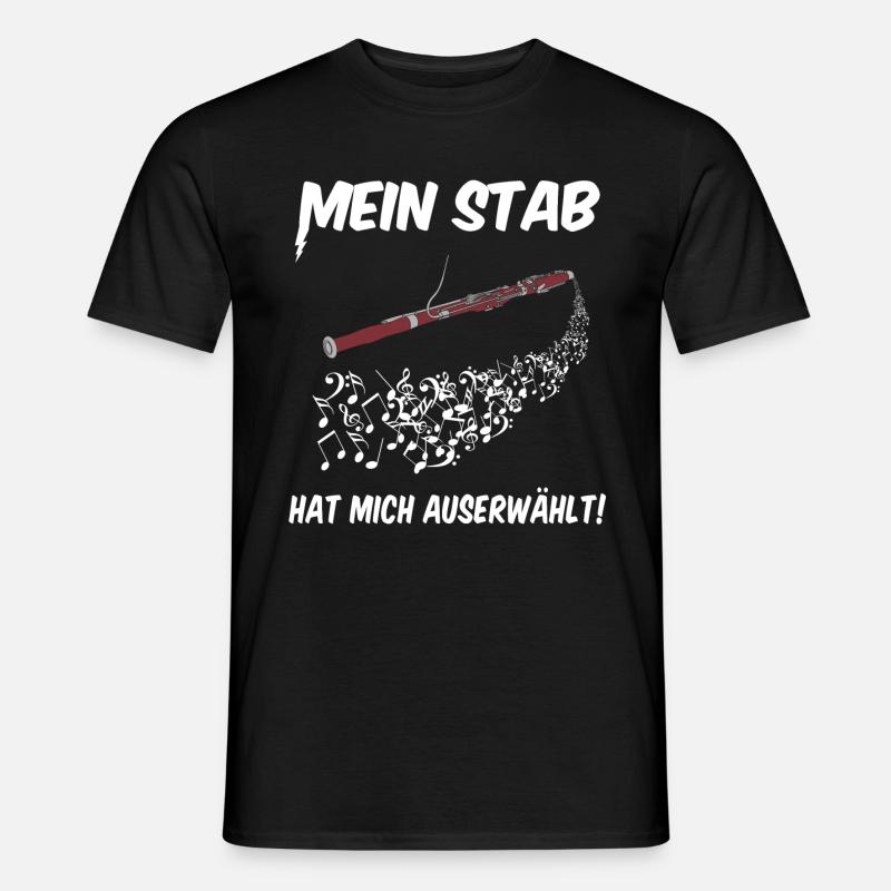 Fagott - auserwählt - Männer T-Shirt - Schwarz