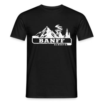 banff alberta - T-shirt homme - noir - Devant - AI Model Male 178 light (178cm)